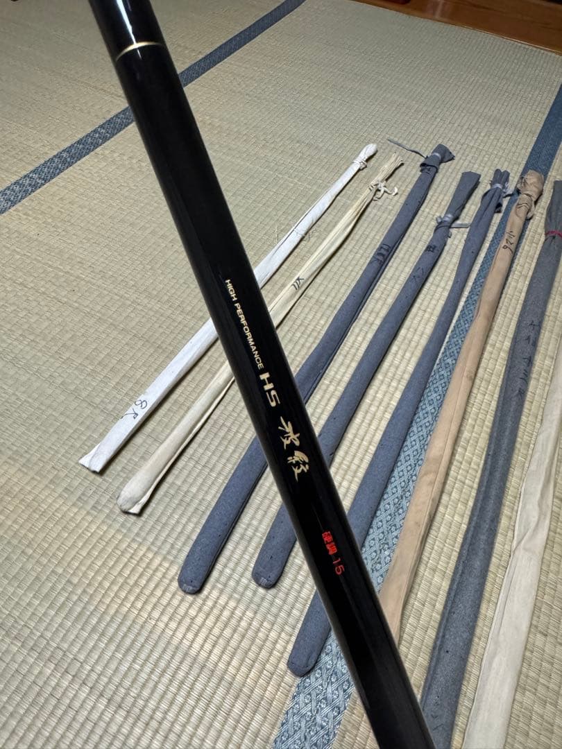 【本日週末限定価格】ヘラブナ竿10本セット＋竿立て2本