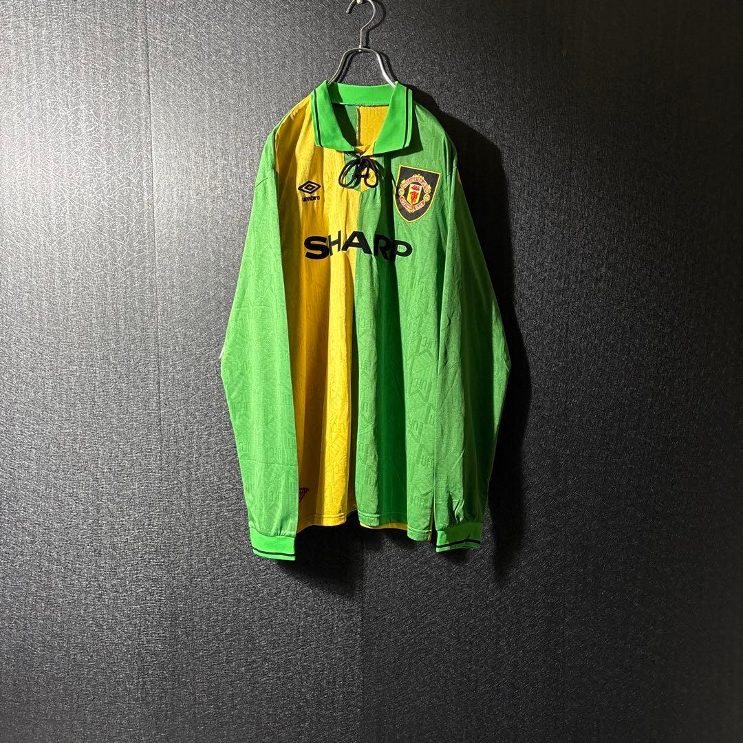 【★マンU】 アンブロ 古着 メンズサッカー 93年 ユニフォーム 2XL 希少