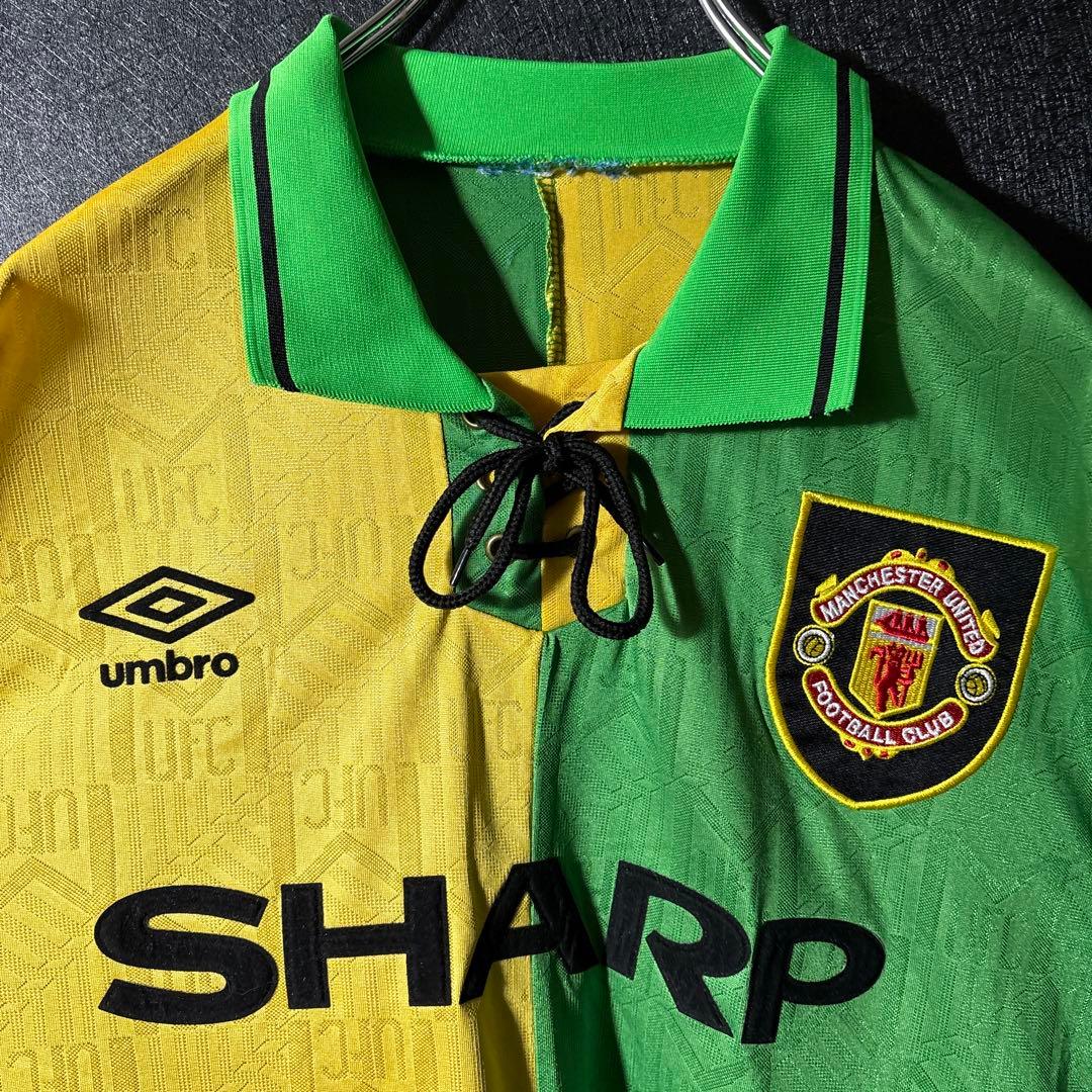 【★マンU】 アンブロ 古着 メンズサッカー 93年 ユニフォーム 2XL 希少