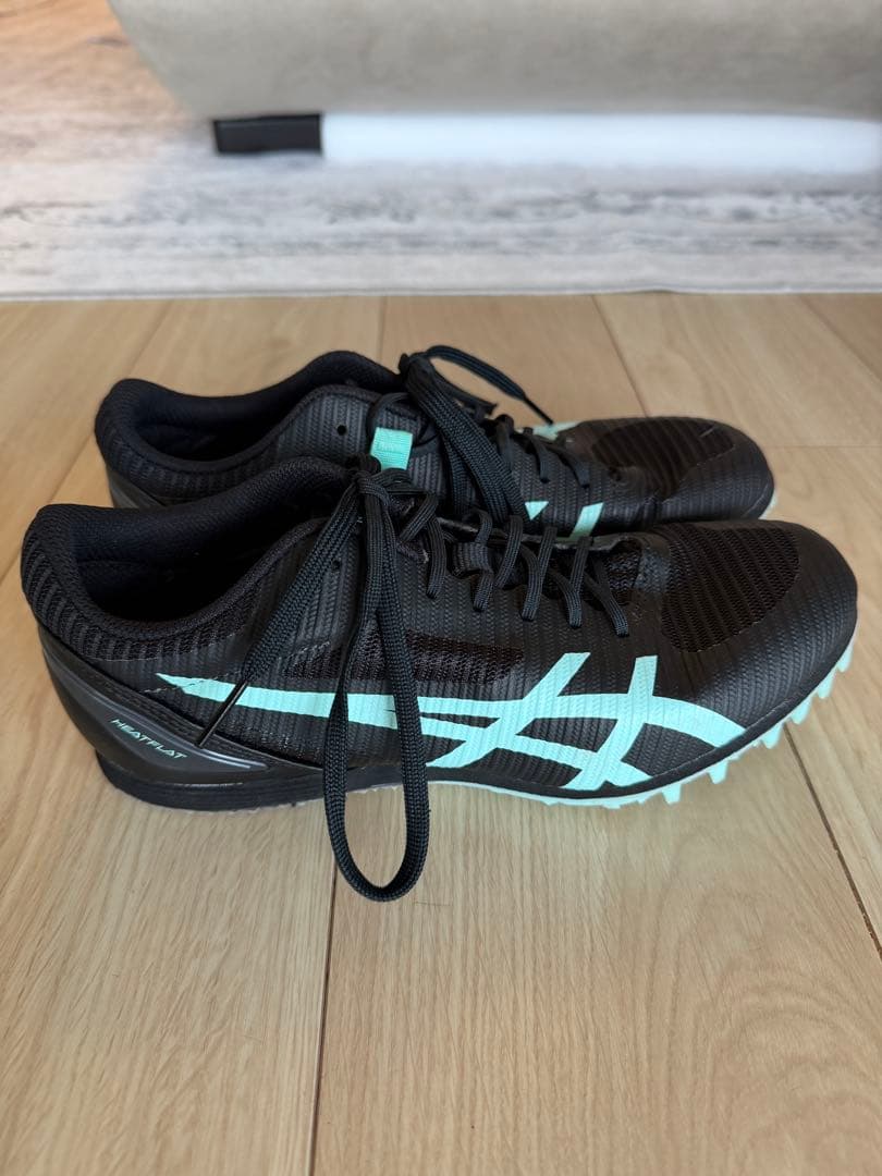 【美品】24.5cmアシックス 陸上スパイク HEATFLAT 12