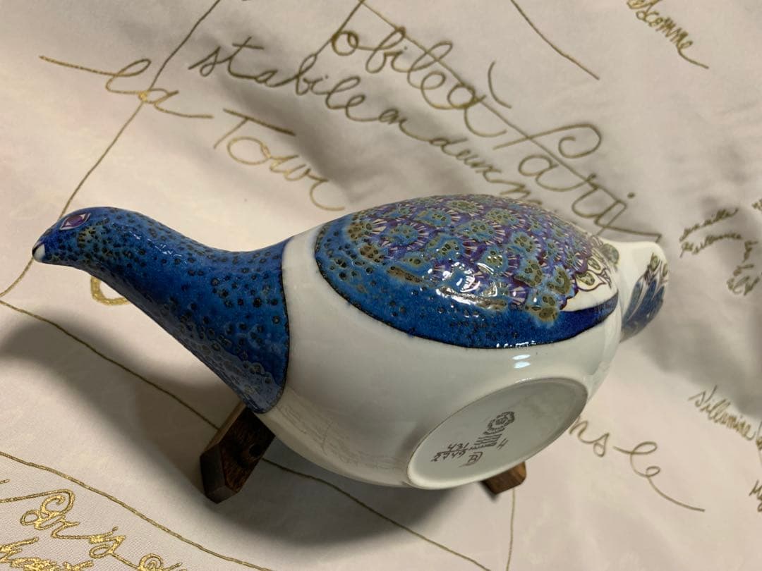 ロイヤルコペンハーゲン　ビンテージのテネラ・鳥型の縦長ボール！素敵過ぎます！