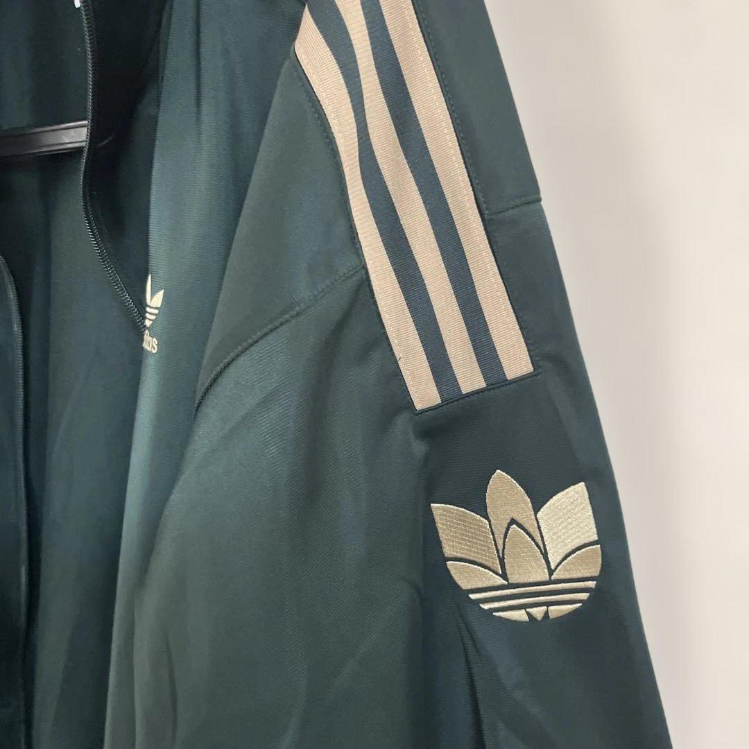 adidas モスグリーンジャージ ジャケット XL