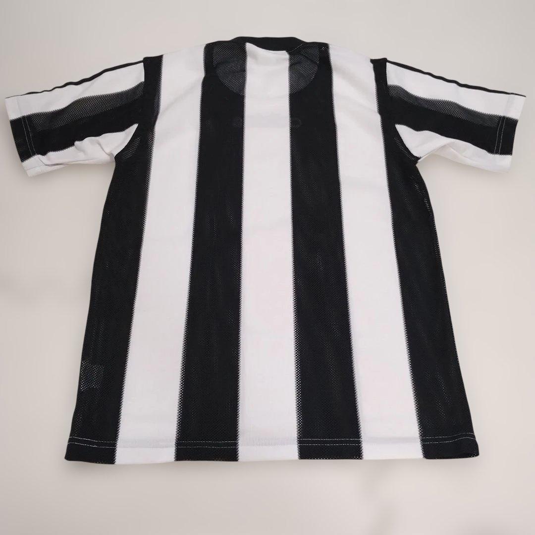 90s adidas ストライプメッシュシャツ　デサント製