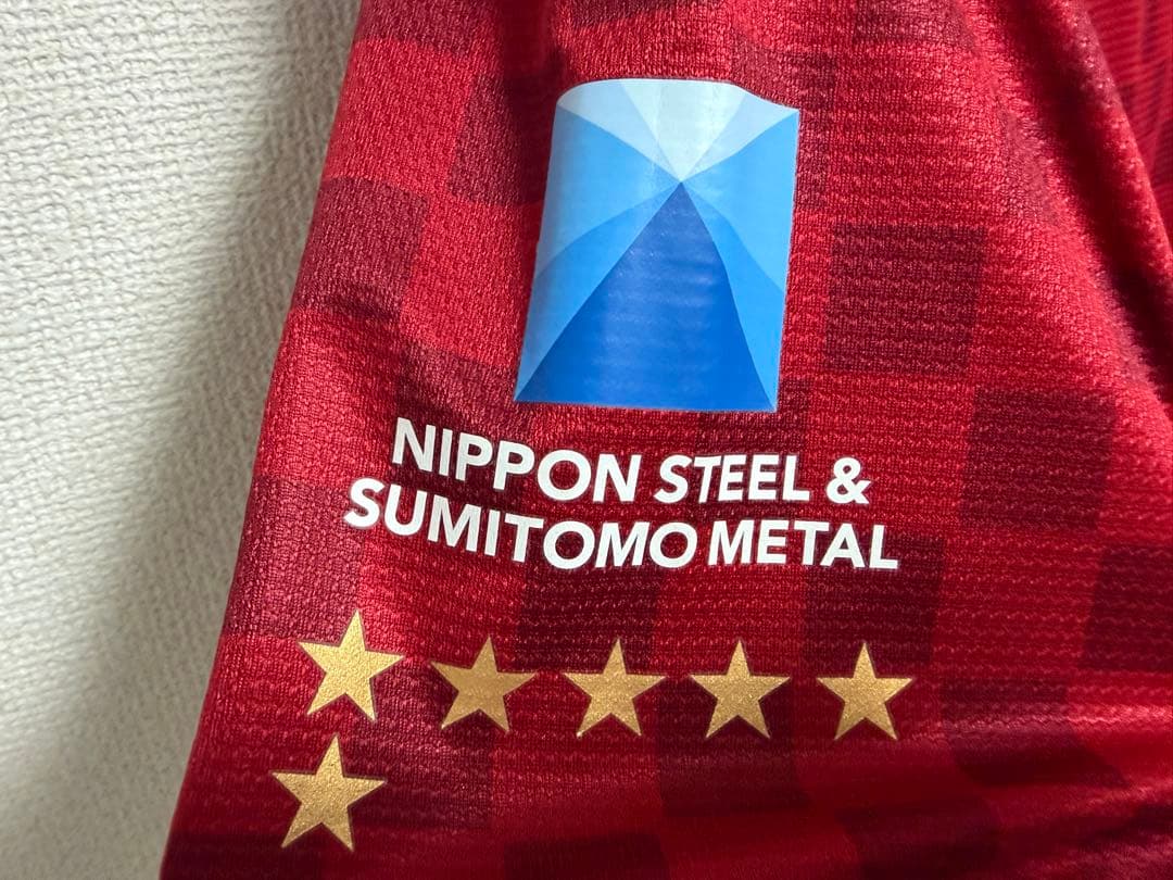 【美品】鹿島アントラーズ　ユニフォーム　XL 2014シーズンモデル　背番号なし