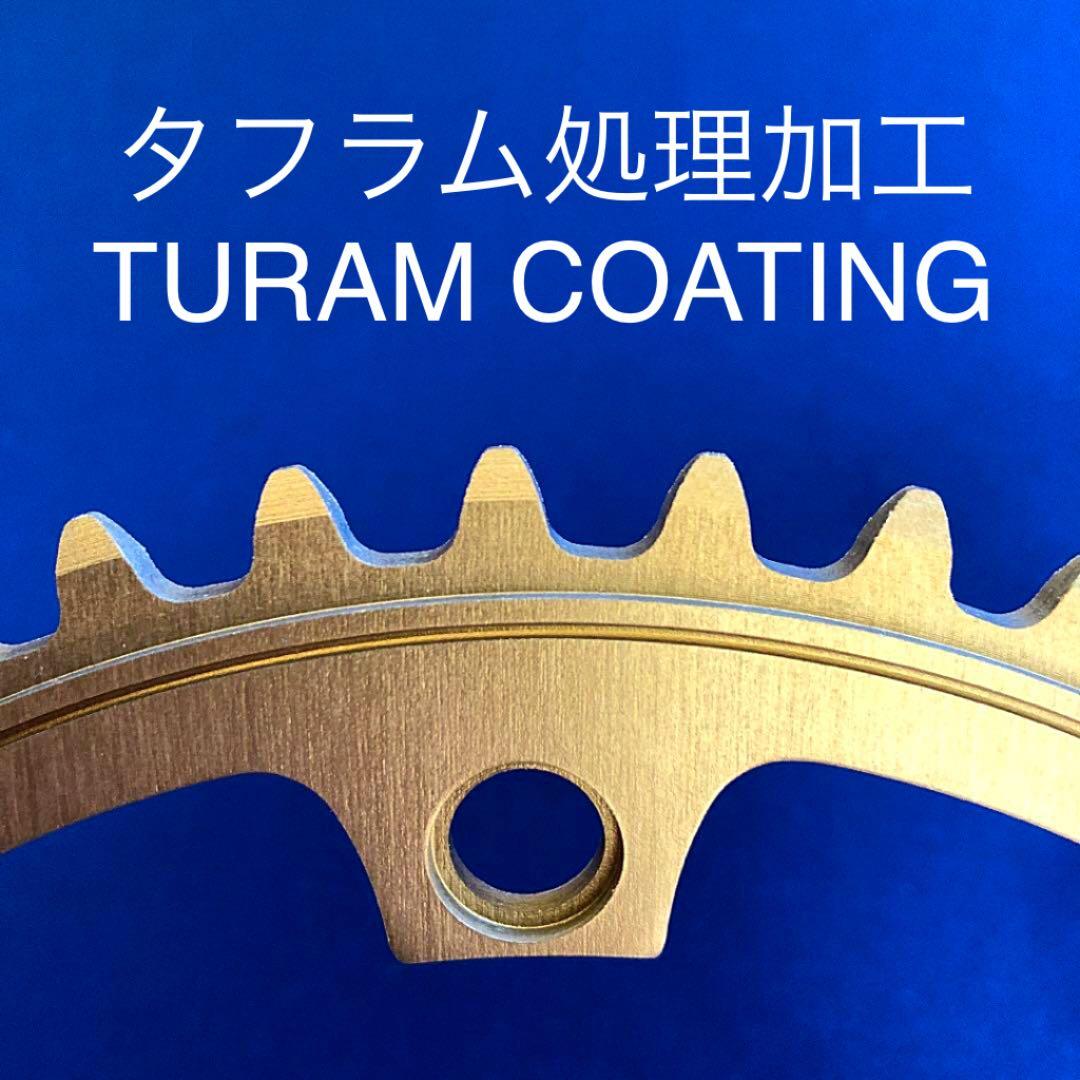 特注！！★タフラムコーティング スギノ75 ピストチェーンリング 47T