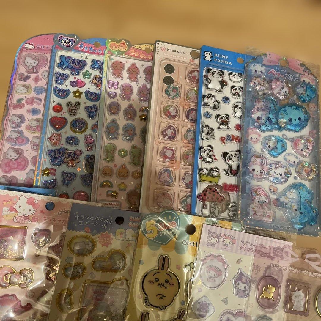 【正規品 定価販売中】 うるちゅるPOPシール コットンパフィなど サンリオ