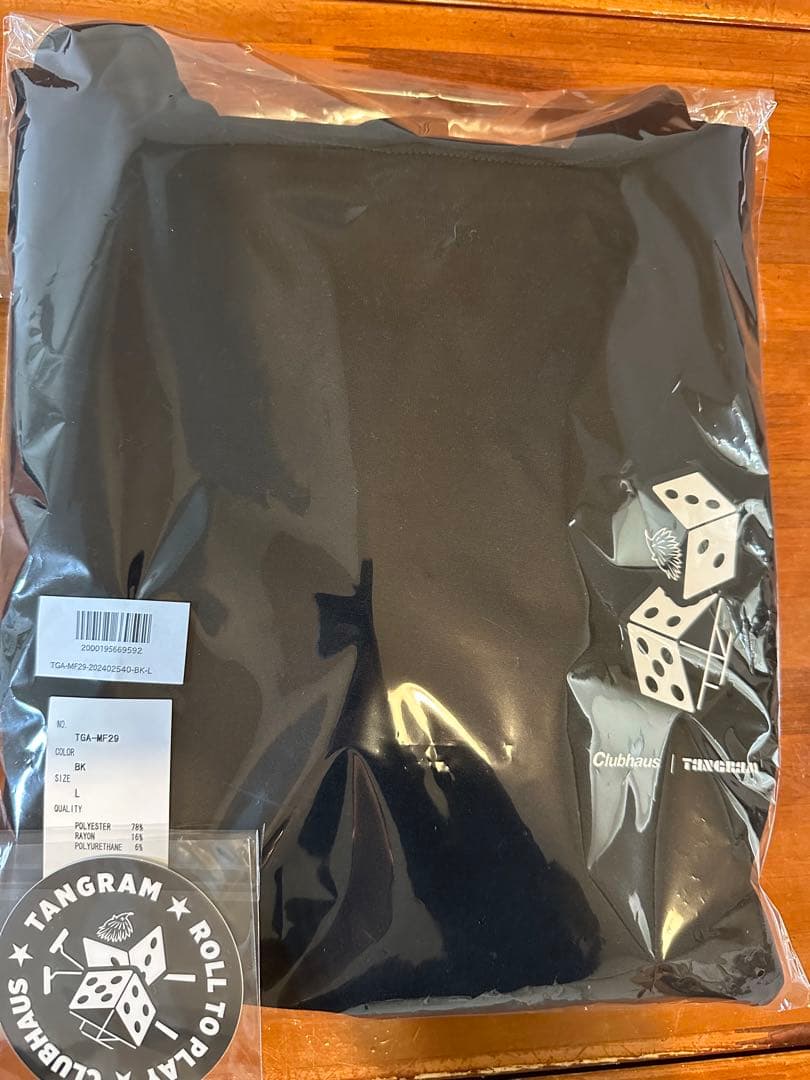 新品CLUBHAUS×TANGRAM コラボ ダンボールニットパーカー ブラック