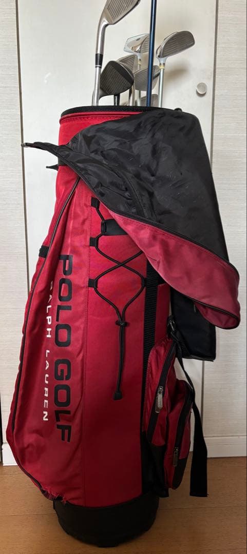 POLO GOLF キャディバッグ 赤　レディース