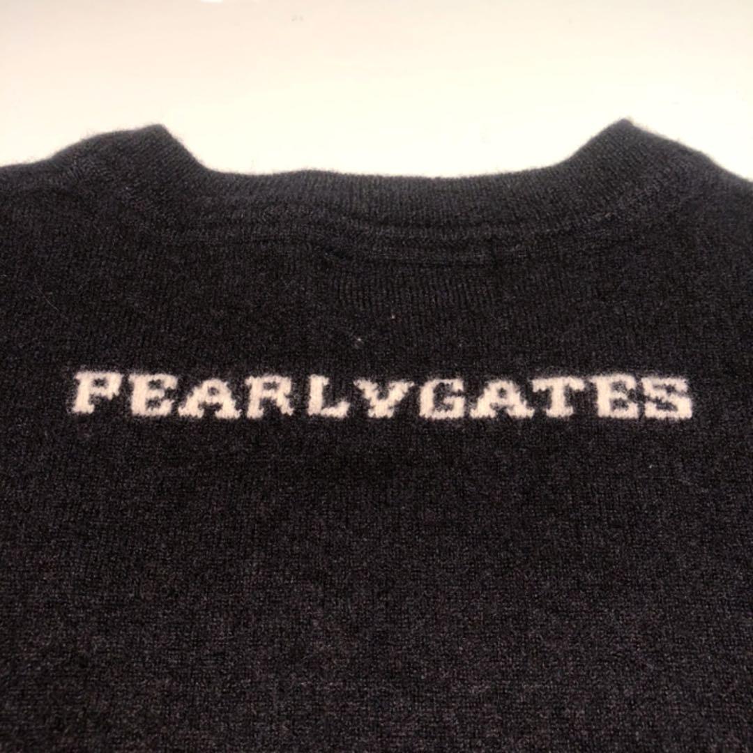 PEARLYGATES　長袖ニット　ゴルフウェア　星　ブラック　サイズ2