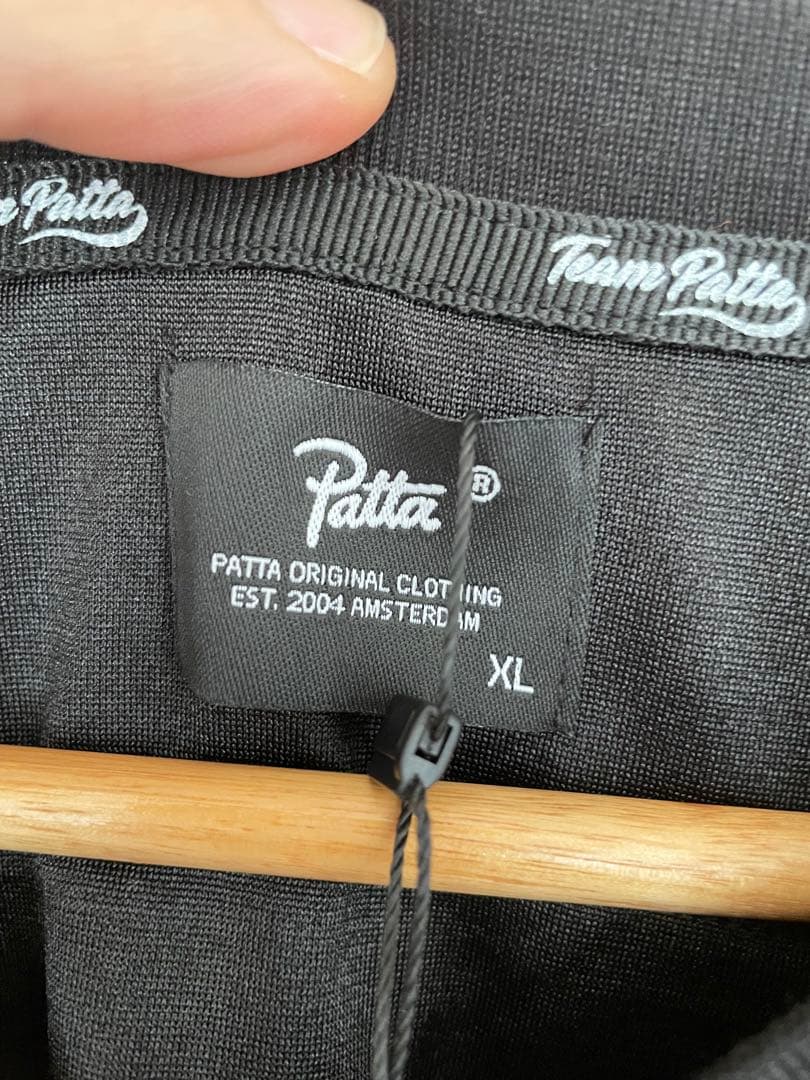 新品未使用 Patta パタ フットボールシャツ 黒 BEAMS XL