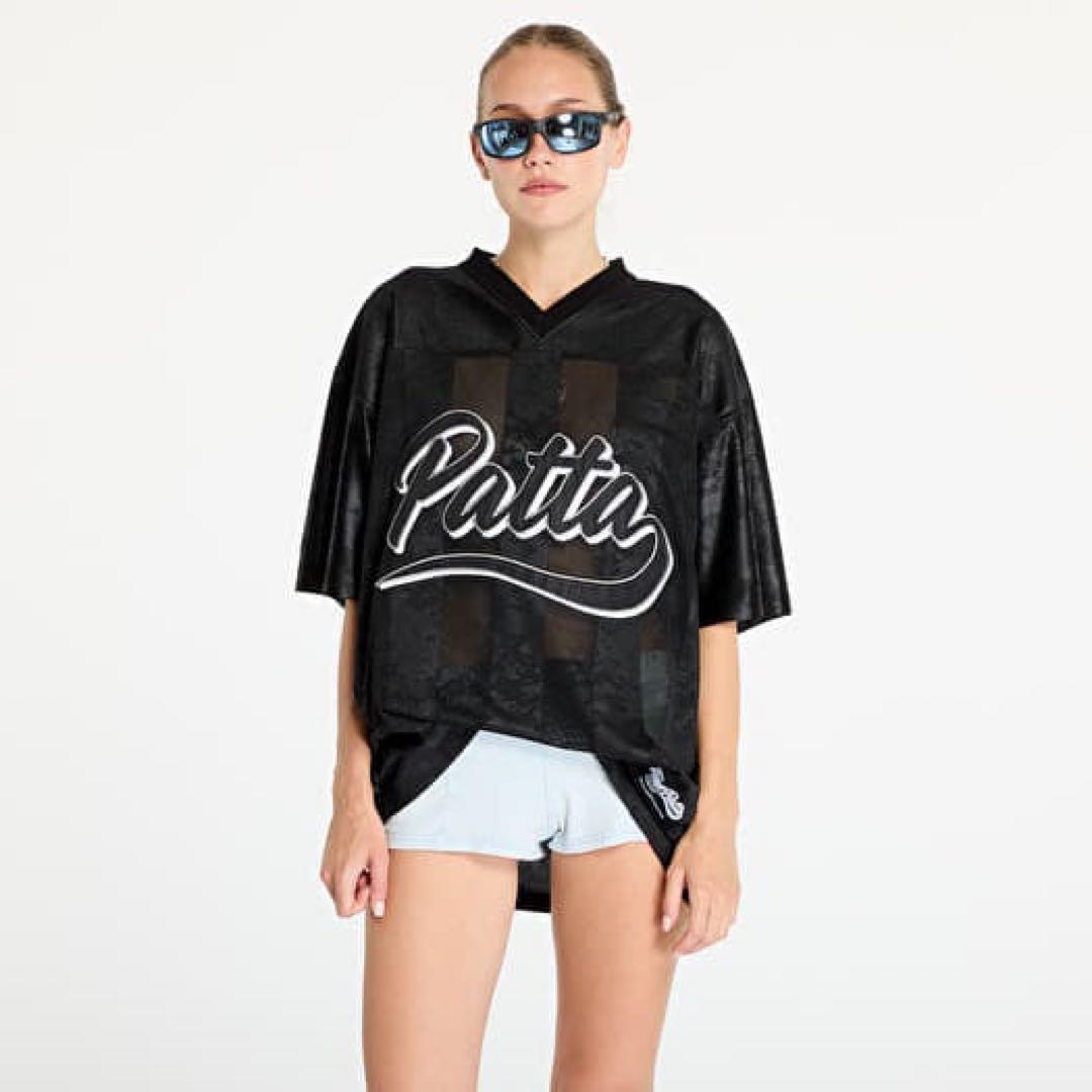 新品未使用 Patta パタ フットボールシャツ 黒 BEAMS XL