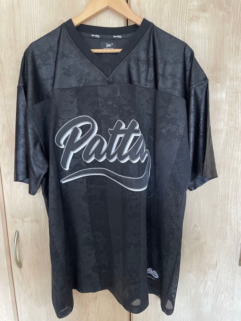 新品未使用 Patta パタ フットボールシャツ 黒 BEAMS XL