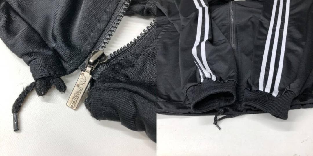 90s アディダス トラックジャケット セットアップ ブラック Lサイズ