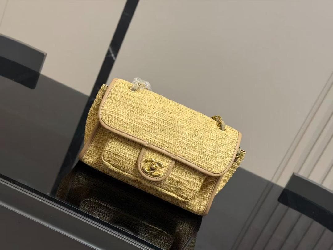 VIP顧客限定 非売品 黄色 ツイード ショルダーバッグ~~~