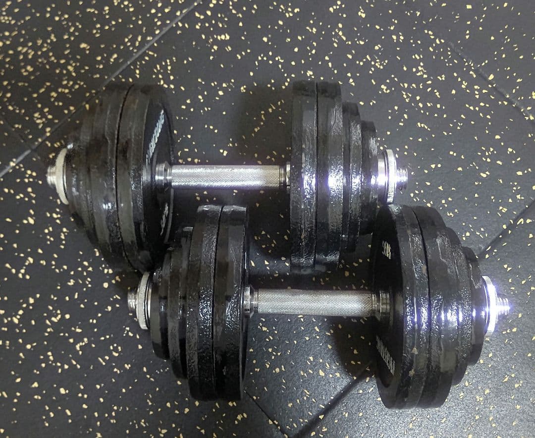 【神奈川県引取】ダンベル 30kg×2 ファイティングロード