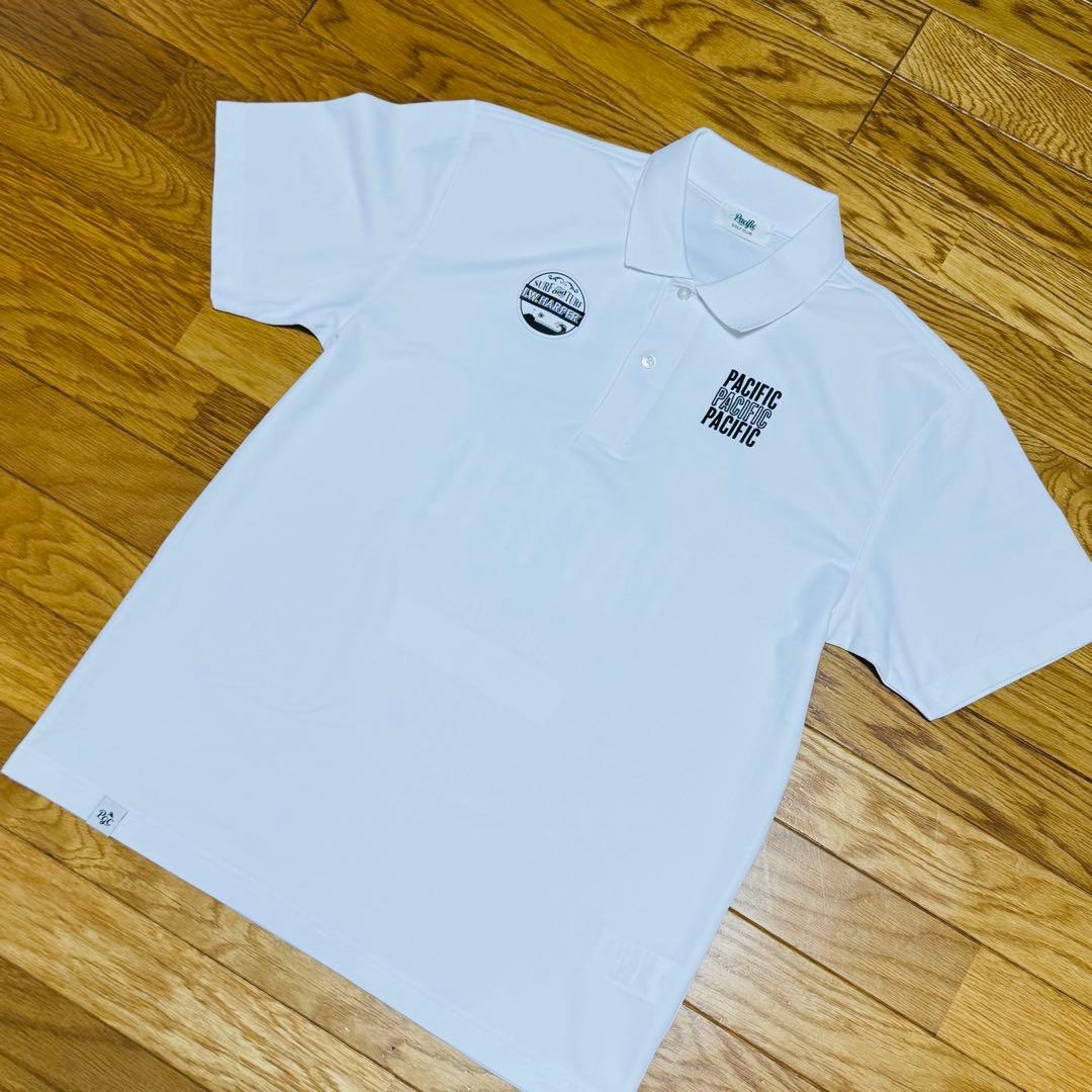 【美品】PACIFIC GOLF CLUB ポロシャツ ホワイト　Mサイズ