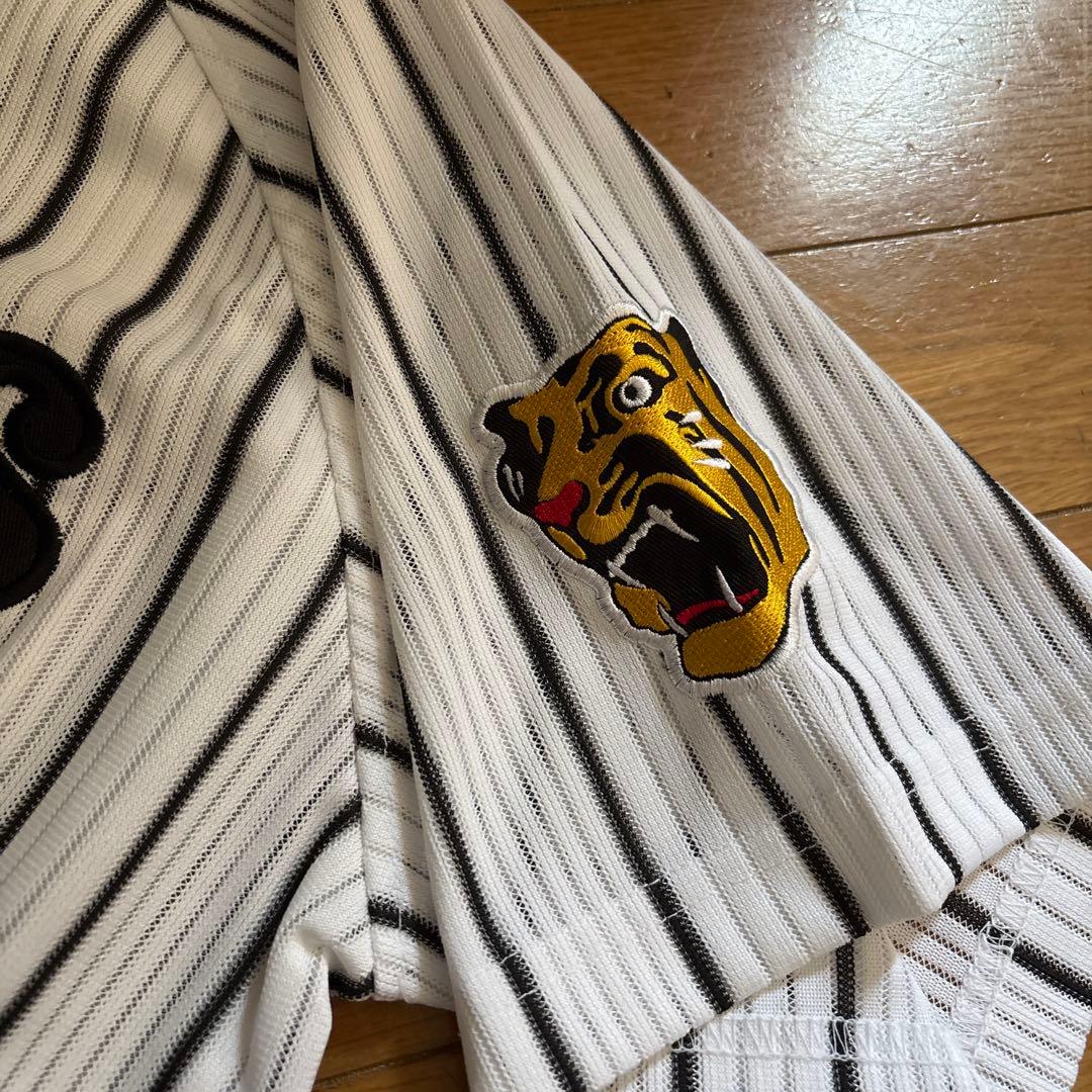 阪神Tigers ユニフォームシャツ L サイズ　ストライプ 背番号3八木選手