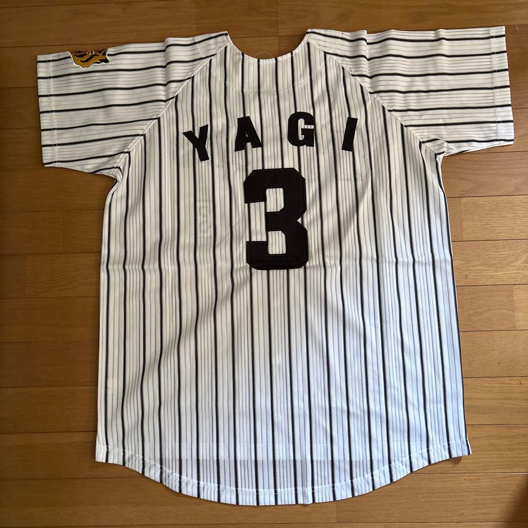 阪神Tigers ユニフォームシャツ L サイズ　ストライプ 背番号3八木選手