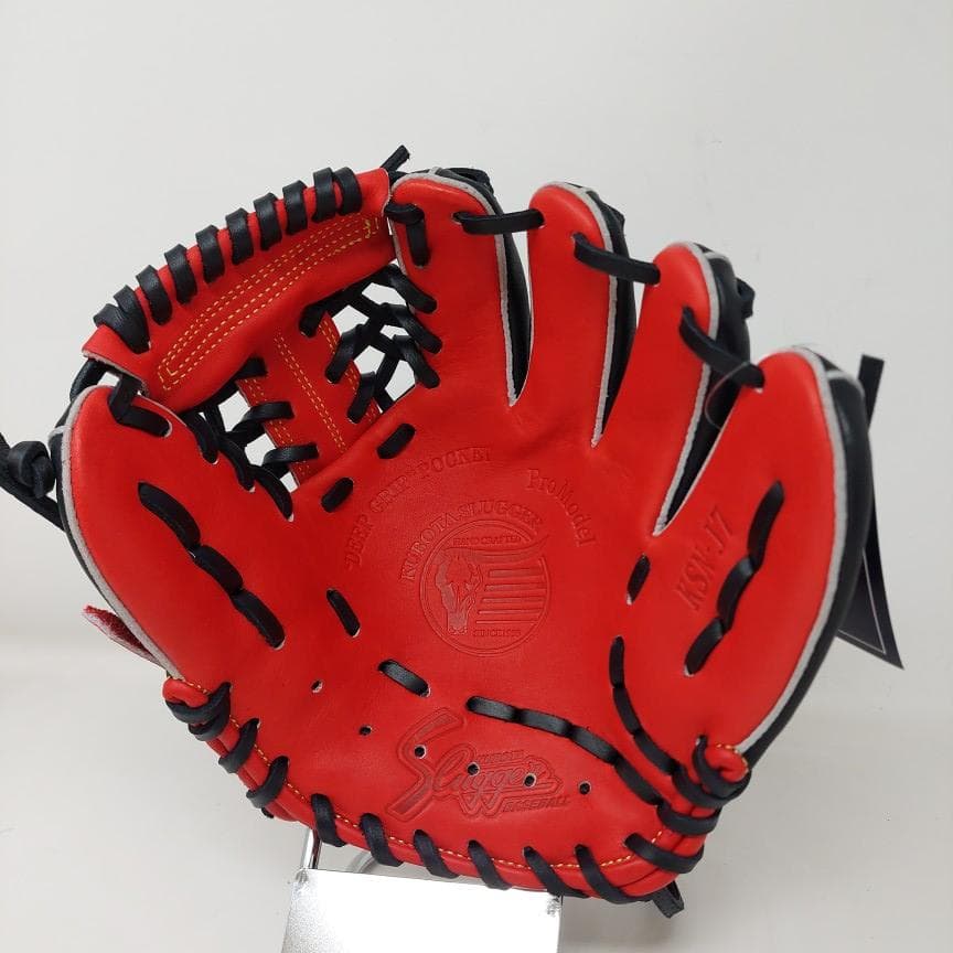 久保田スラッガー 少年軟式グローブ LT25-GJ8 J7型 レッド×ブラック