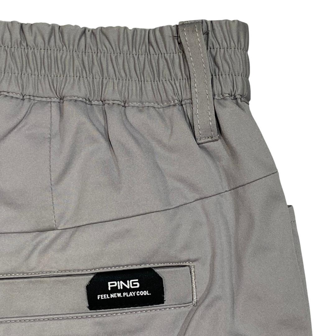 PING ピン 撥水 ショートパンツ L グレー ブラック ゴルフ メンズ