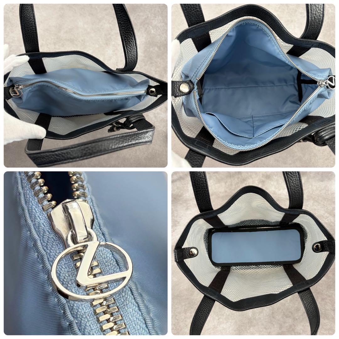 【希少】レクサス トートバッグ クリアチェック PVC×レザー インナーバッグ付