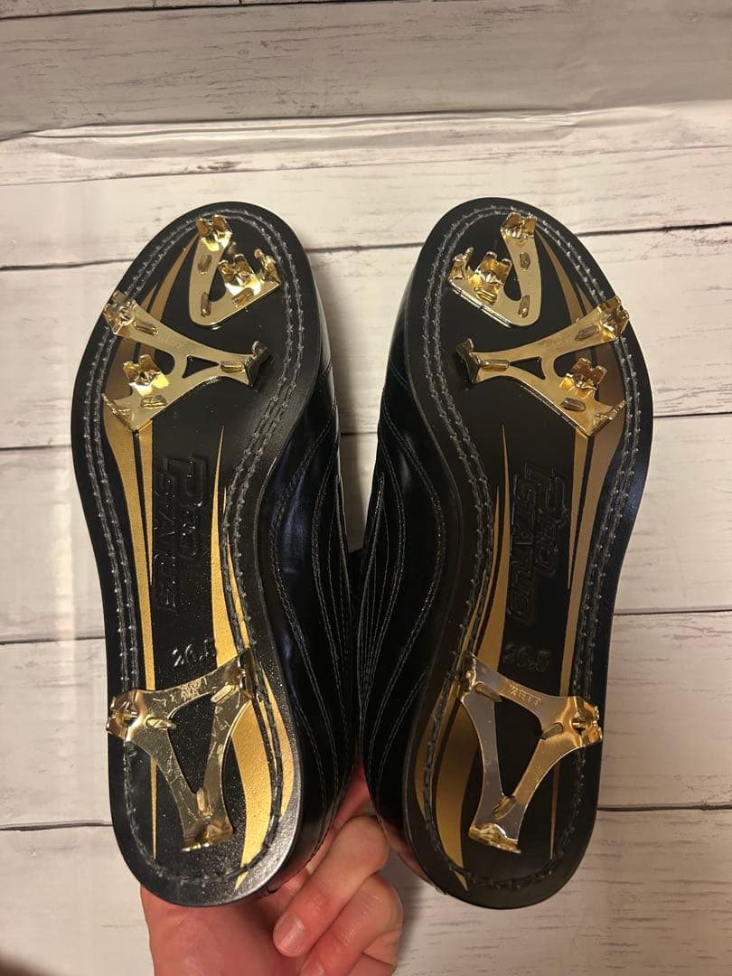 【新品・未使用】野球　スパイク　黒　26.5㎝　ゼット　プロステイタス　金具