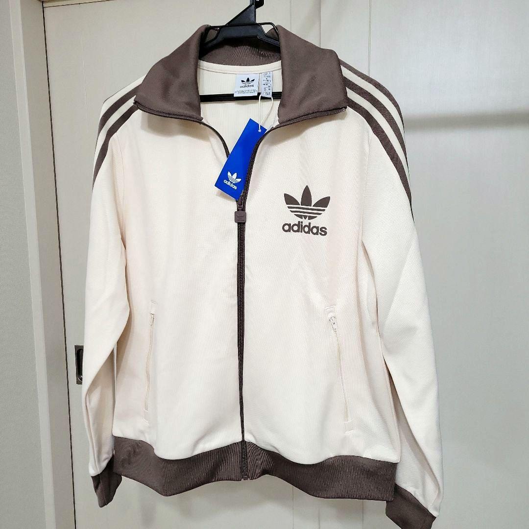 adidas ベッケンバウアートラックジャケット復刻ベージュ×モカブラウン 新品