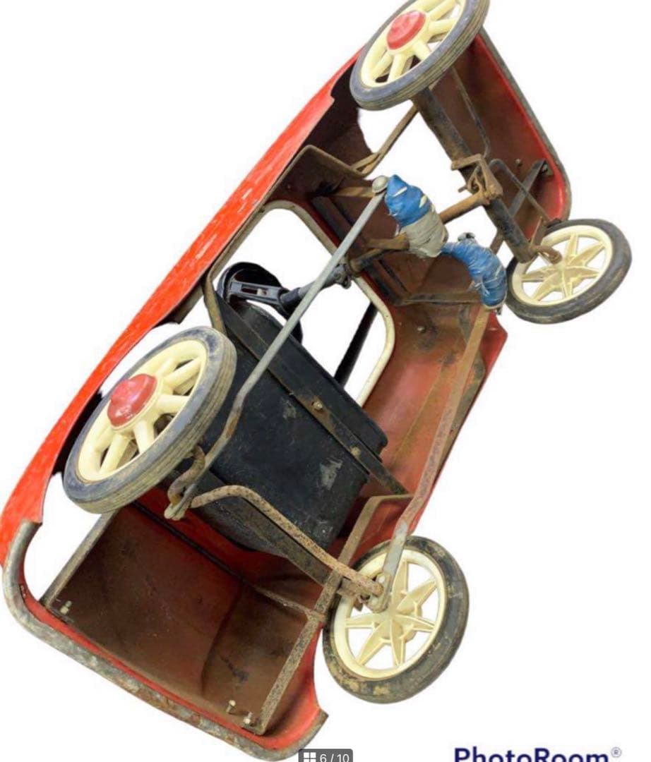 送料込！【希少】スチールボディ ペダルカー 昭和レトロ