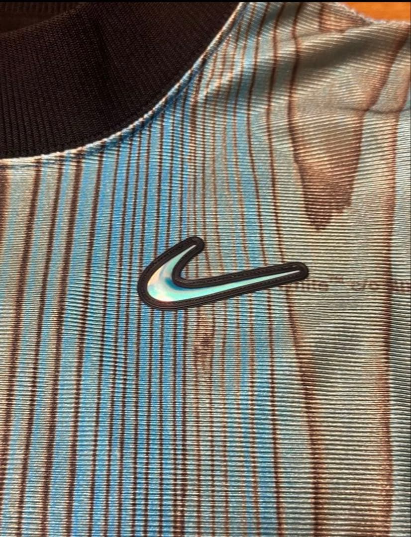 美品 ハニ着用 NIKE off-white ゲームシャツ サッカー y2k