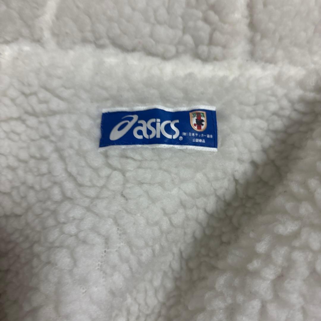 90s asics 日本代表 ベンチコート 中綿 白 フリーサイズ サッカー
