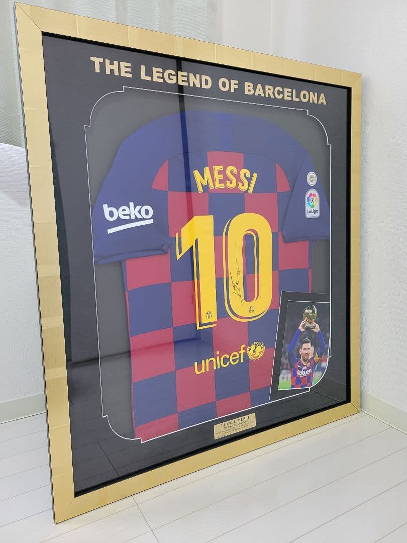 メッシ バルセロナ サイン ユニフォーム THE DUGOUT messi 正規