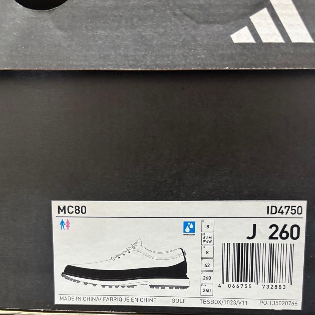 26cm adidas Golf MC80 ゴルフシューズ ID4750 白