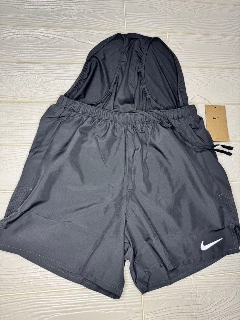 Nike ナイキ ナイロンジャケット・ショートパンツセット ブラック 新品2XL