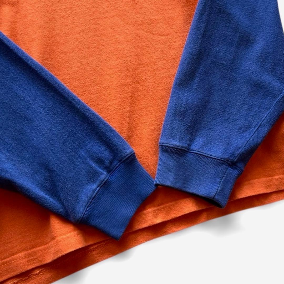 90's Polo Ralph Lauren バイカラー ラガーシャツ/ L