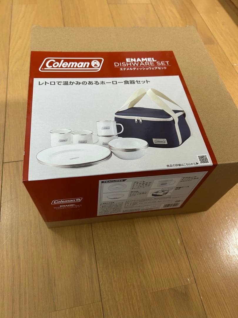新品 コールマン エナメルディッシュウェアセット 食器セット キャンプ