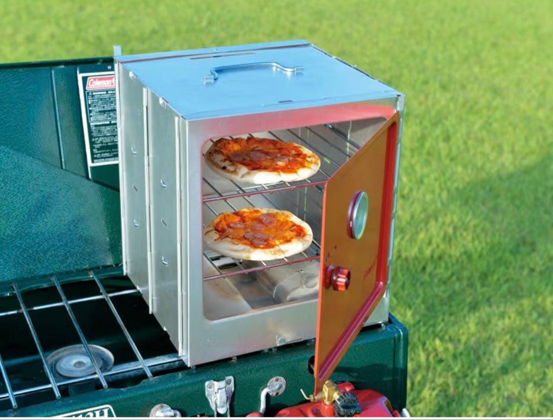 【未使用品】コールマン キャンピングオーブンスモーカー 収納ケース付 燻製対応