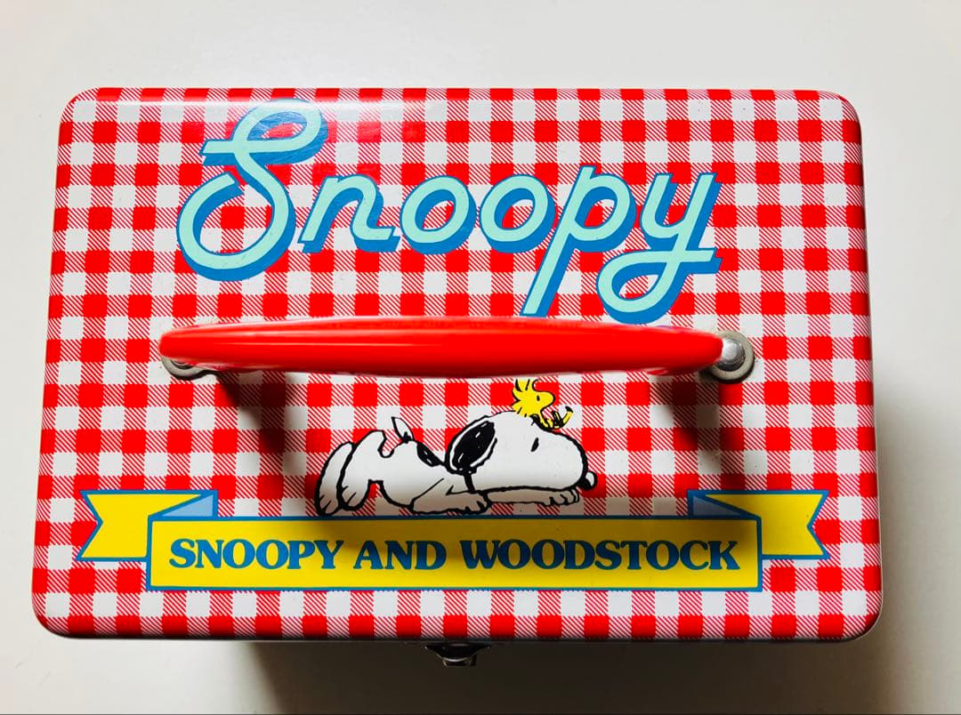激レアスヌーピー 金属製バッグ Snoopy & WOODSTOCK 昭和レトロ