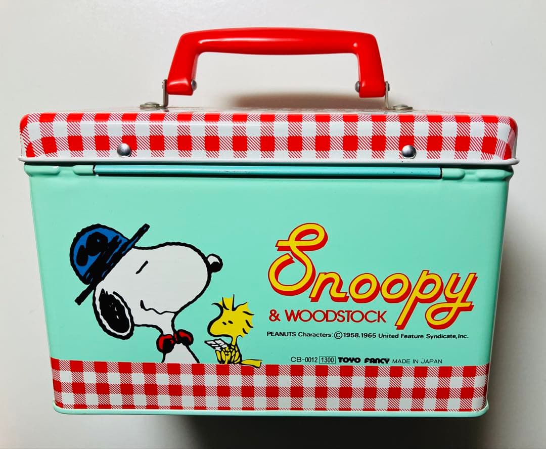 激レアスヌーピー 金属製バッグ Snoopy & WOODSTOCK 昭和レトロ