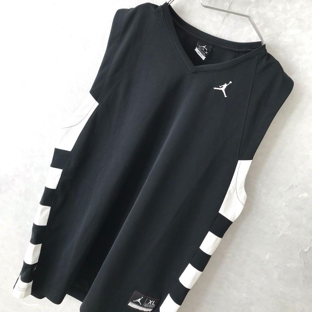 00ｓ ＮＩＫＥ ＡＩＲ ＪＯＲＤＡＮ ゲームシャツ ヴィンテージ 黒白 ＸＬ