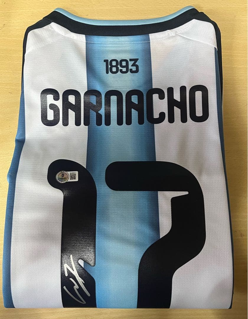 アルゼンチン代表 GARNACHO 17番 直筆サイン