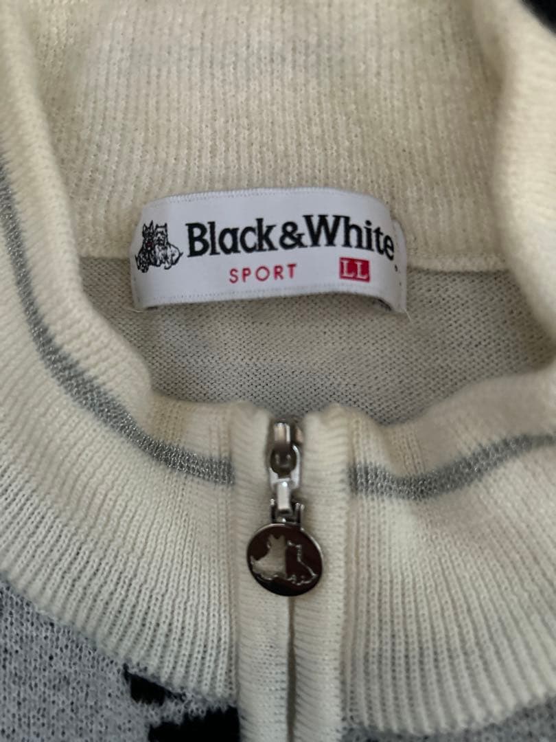 【美品】大きいサイズBlack&White レディースセーター
