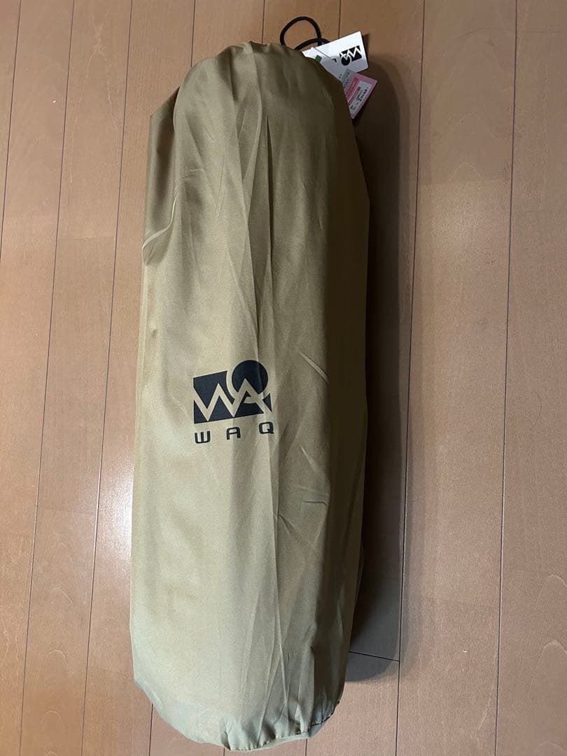 【極美品】ワックWAQ キャンプマット 8cm 自動膨張式 タンカラー
