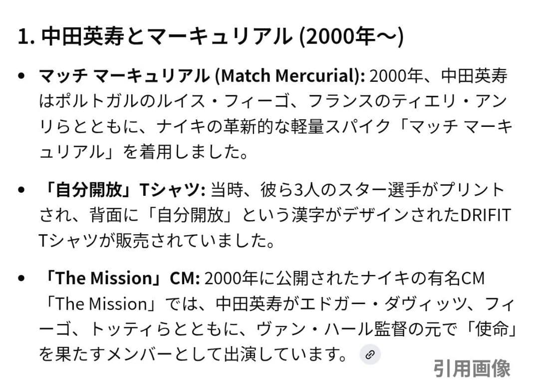 激レア 日本製 NIKE マッチマーキュリアル 中田英寿 26cm 美品