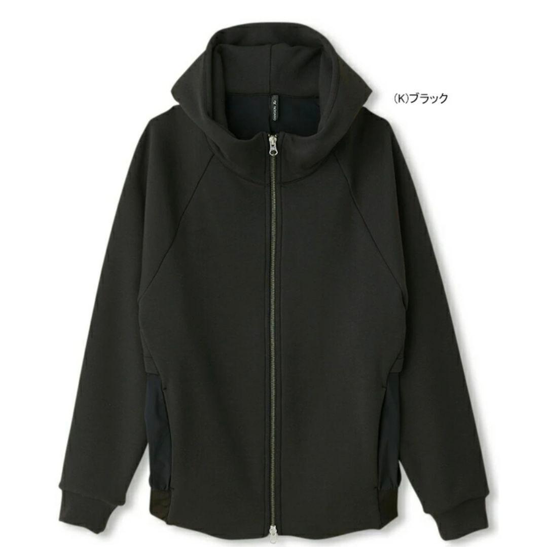 美品☆DANSKIN☆バックデザインハイブリッドフーディーUVケア M ブラック