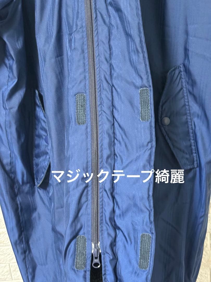 adidas アディダス 裏ボア ベンチコート ロング ネイビー L