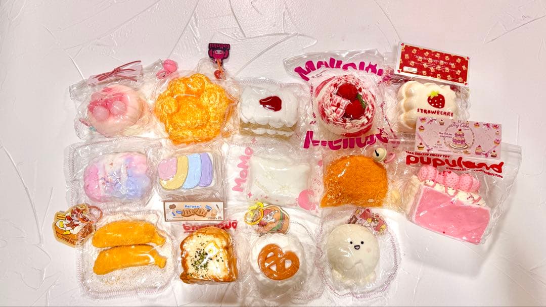 スクイーズ まとめ売り10点セット スイーツ系 MoMo 他 中古美品