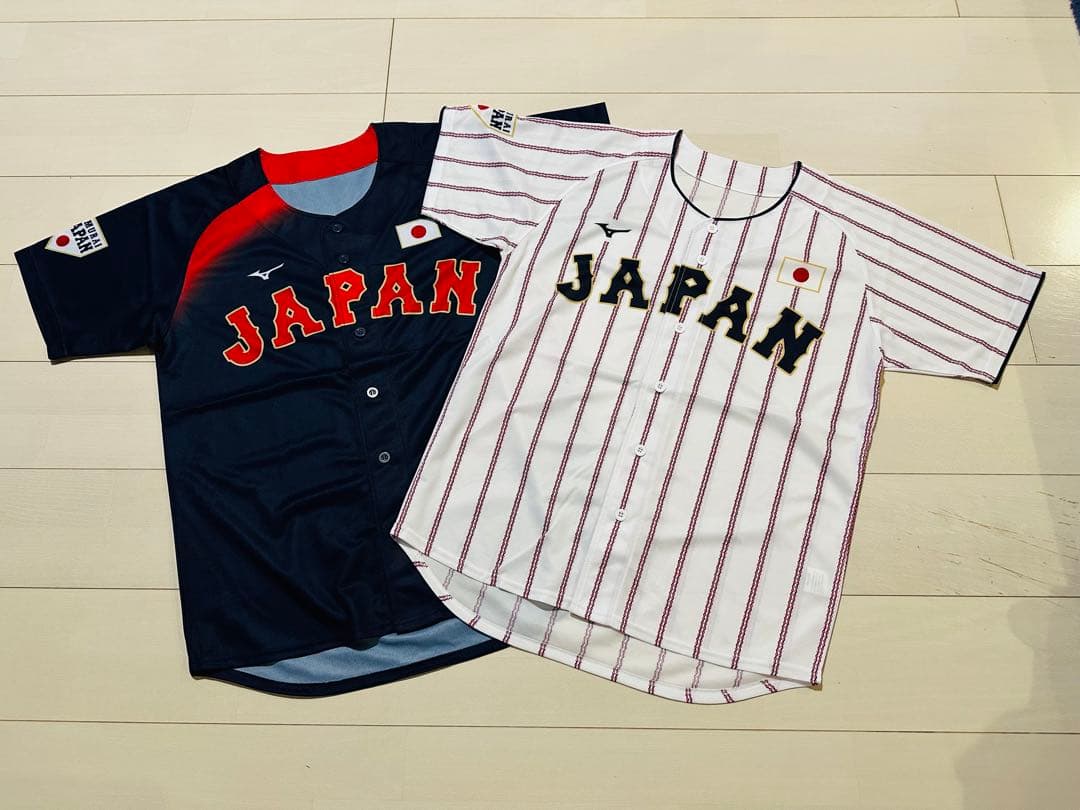 侍ジャパンレプリカユニホーム2枚レアWBC2026 ミズノバンテリンドーム配布