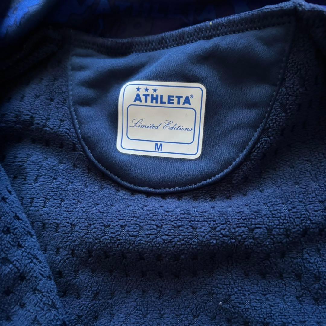 極美品 ATHLETA アスレタ ジャージ 上下セット カモフラ柄 ネイビー M