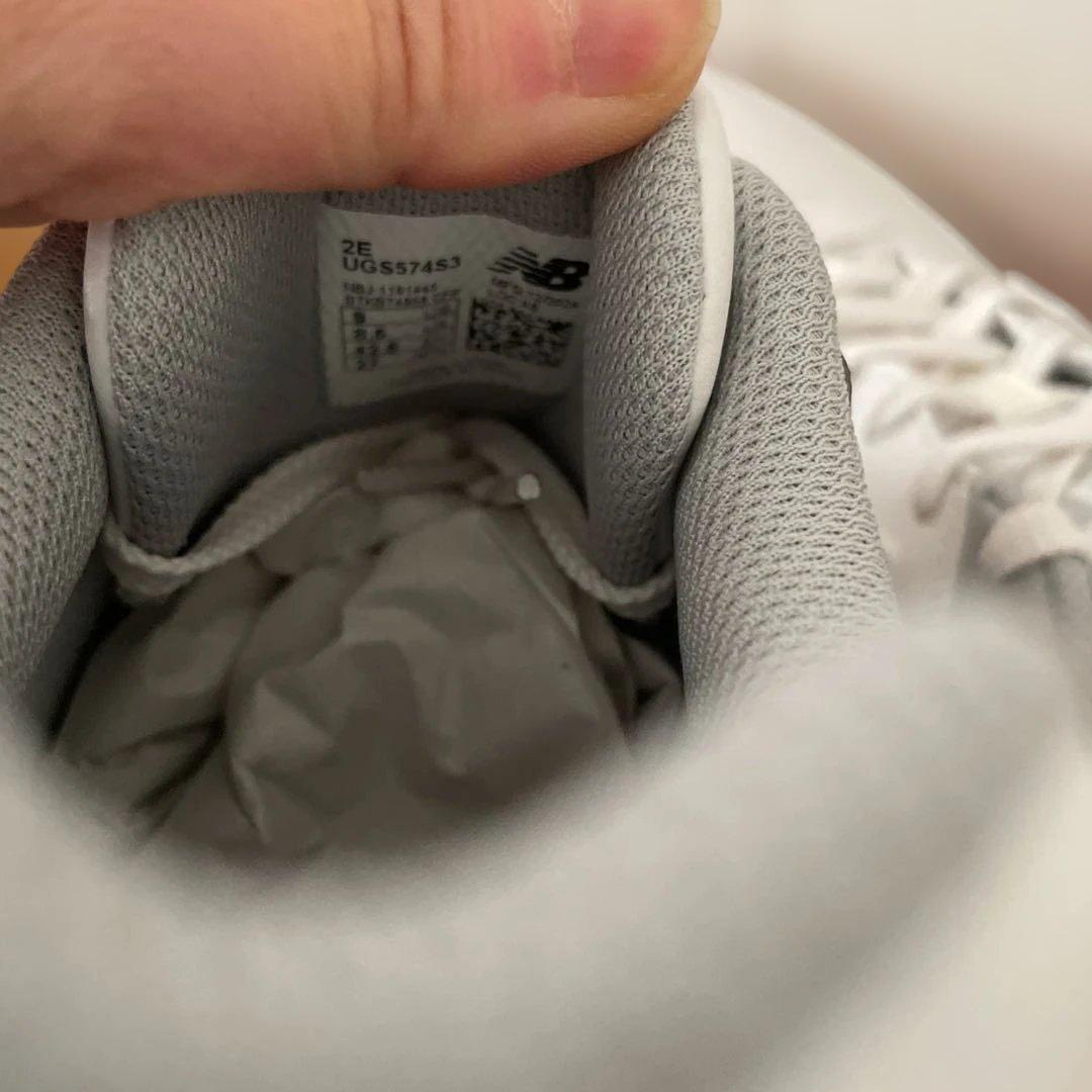 New Balance 574 ホワイトゴルフシューズ　スパイクレス　#2064