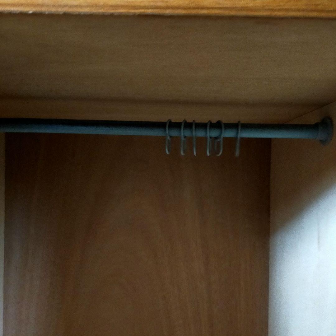 昭和レトロ　洋服ダンス　収納家具　スリム　木目調　ワードロープ　引出し付き